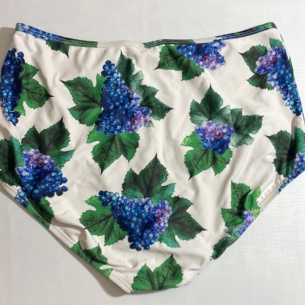 Gabi Fresh Swimsuits for All 2pc grape print bikini - Picture 4 of 10